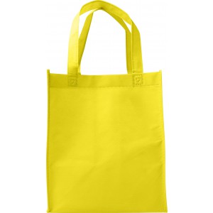 Nonwoven (80 gr/m2) shopping bag. Kira, yellow (Shopping bags)