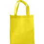 Nonwoven (80 gr/m2) shopping bag. Kira, yellow
