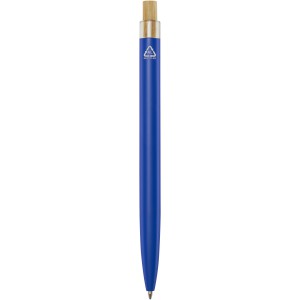 Nooshin recycled aluminium ballpoint pen, Blue (Metallic pen)