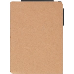 Notebook Quillo, Recycled cardboard, A6, Blank, black