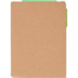 Notebook Quillo, Recycled cardboard, A6, Blank, green