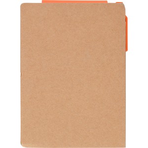 Notebook Quillo, Recycled cardboard, A6, Blank, orange