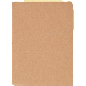 Notebook Quillo, Recycled cardboard, A6, Blank, yellow