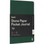 Karst(r) A6 stone paper softcover pocket journal - blank, Dark green