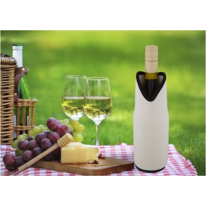 Noun recycled neoprene wine sleeve holder, White (Cooler bags)