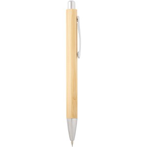 Oblys bamboo ballpoint pen and mechanical pencil set (black  (Pen sets)