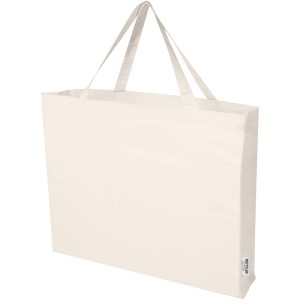 Odessa 220 g/m2 GRS recycled cotton large tote bag, Natural (Shopping bags)