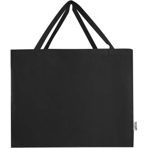 Odessa 220 g/m2 GRS recycled cotton large tote bag, Solid bl (Shopping bags)