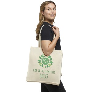 Odessa 220 g/m2 recycled tote bag, Natural (Shopping bags)