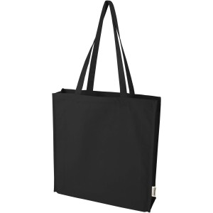 Odisha 180 g/m2 OCS organic full gusset tote bag 14L, Black