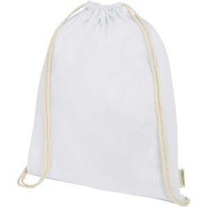 Odisha 140 g/m2 OCS organic drawstring bag 5L, White