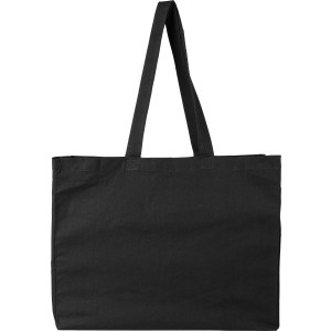 Oeko-Tex(r) cotton (180 gsm) shopping bag Malina, black