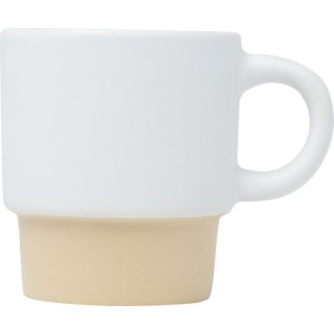 Olympia 130 ml stackable expresso cup with clay bottom, Whit (Glasses)