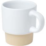 Olympia 130 ml stackable expresso cup with clay bottom, Whit (10080501)