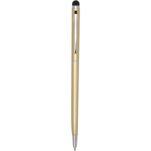 Ore aluminium ballpoint pen with stylus (blue ink), Champagn (Metallic pen)