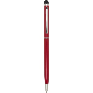 Ore aluminium ballpoint pen with stylus (blue ink), Red (Metallic pen)