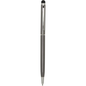 Ore aluminium ballpoint pen with stylus (blue ink), Titanium