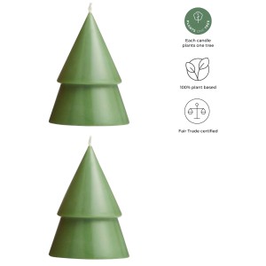 Originalhome Xmas tree candle set of 2 - M, Heather green (Candles)