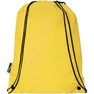 Oriole RPET drawstring backpack 5L, Yellow (Backpacks)