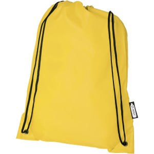 Oriole RPET drawstring backpack 5L, Yellow (Backpacks)