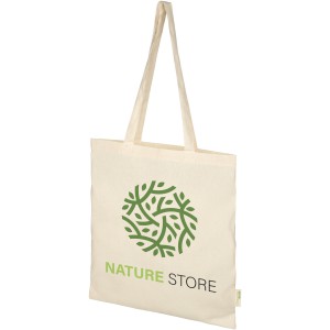 Orissa 100 g/m2 GOTS organic cotton tote bag, Natural (cotton bag)