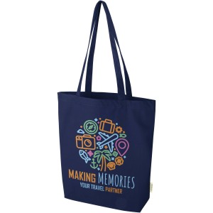 Orissa 270 g/m2 organic tote bag 10L, Navy (Shopping bags)