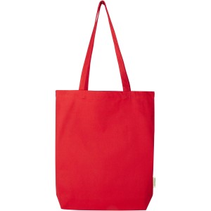 Orissa 270 g/m2 organic tote bag 10L, Red (Shopping bags)