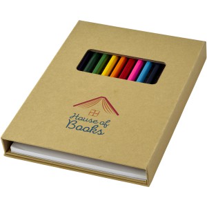 Pablo colouring set with drawing paper, Natural (Drawing set)