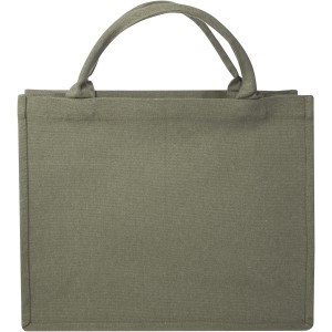 Page 500 g/m2 recycled book tote bag, Green (Shopping bags)