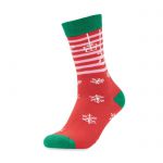 Pair of Christmas socks L, red (CX1504-05)