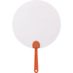 Paper hand fan Ciara, orange (8580-07)