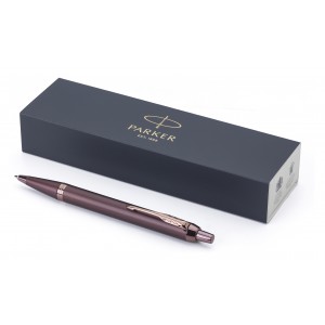 Parker IM Monochrome PVD ballpoint pen, burgundy (Metallic pen)