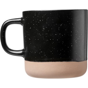 Pascal 360 ml ceramic mug, Black (Mugs)