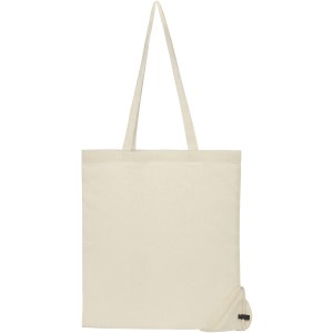 Patna 100 g/m2 cotton foldable tote bag, Natural (cotton bag)