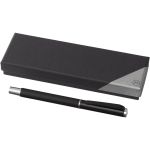 Pedova rollerball pen with leather barrel, solid black (10703600)