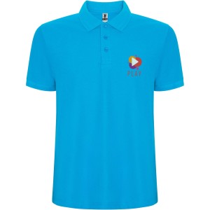 Pegaso Premium short sleeve kids polo, Turquois (Polo shirt, 90-100% cotton)