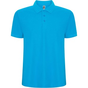 Pegaso Premium short sleeve kids polo, Turquois (Polo shirt, 90-100% cotton)