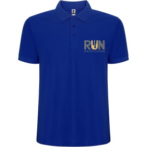 Pegaso Premium short sleeve men's polo, Blue (Polo shirt, 90-100% cotton)