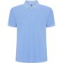 Pegaso Premium short sleeve men's polo, Sky blue