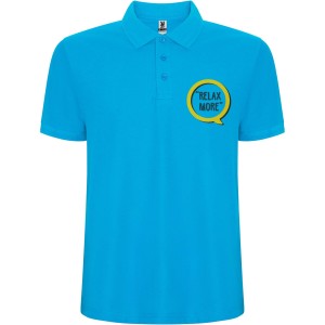 Pegaso Premium short sleeve men's polo, Turquois (Polo shirt, 90-100% cotton)