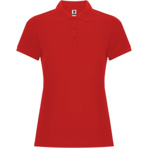 Pegaso Premium short sleeve women's polo, Red (Polo shirt, 90-100% cotton)