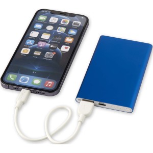 Pep 4000 mAh Type-C recycled aluminium power bank, Royal blu (Powerbanks)