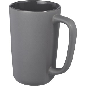 Perk 480 ml ceramic mug, Grey (Mugs)