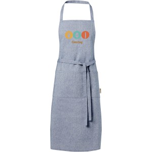 Pheebs 200 g/m2 recycled cotton apron, Heather blue (Apron)