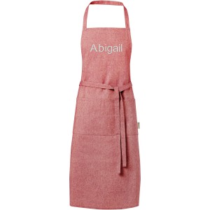 Pheebs 200 g/m2 recycled cotton apron, Heather red (Apron)