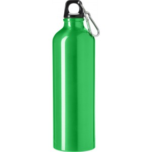 Aluminium flask Gio, lime (Sport bottles)