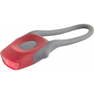 Plastic and silicone bicycle light Abigail, red (Bycicle items)