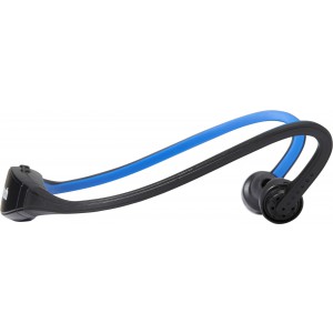 Plastic earphones, cobalt blue (Earphones, headphones)