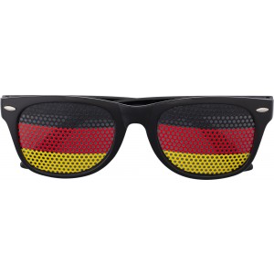 Plexiglass sunglasses with country flag Lexi, black/red (Sunglasses)