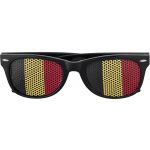 Plexiglass sunglasses with country flag Lexi, black/yellow/r (9346-103)